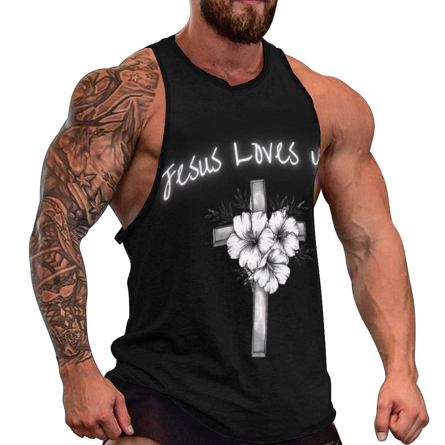 NAVARCH Mens Tank Top 3D Print Casual Summer Sleeveless Shirts Gym Workout Breathable Quick Dry Lightweight Sportswear