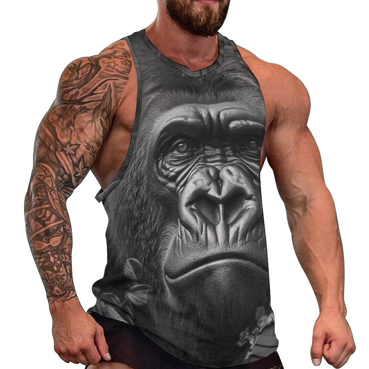 NAVARCH Mens Tank Top 3D Print Casual Summer Sleeveless Shirts Gym Workout Breathable Quick Dry Lightweight Sportswear