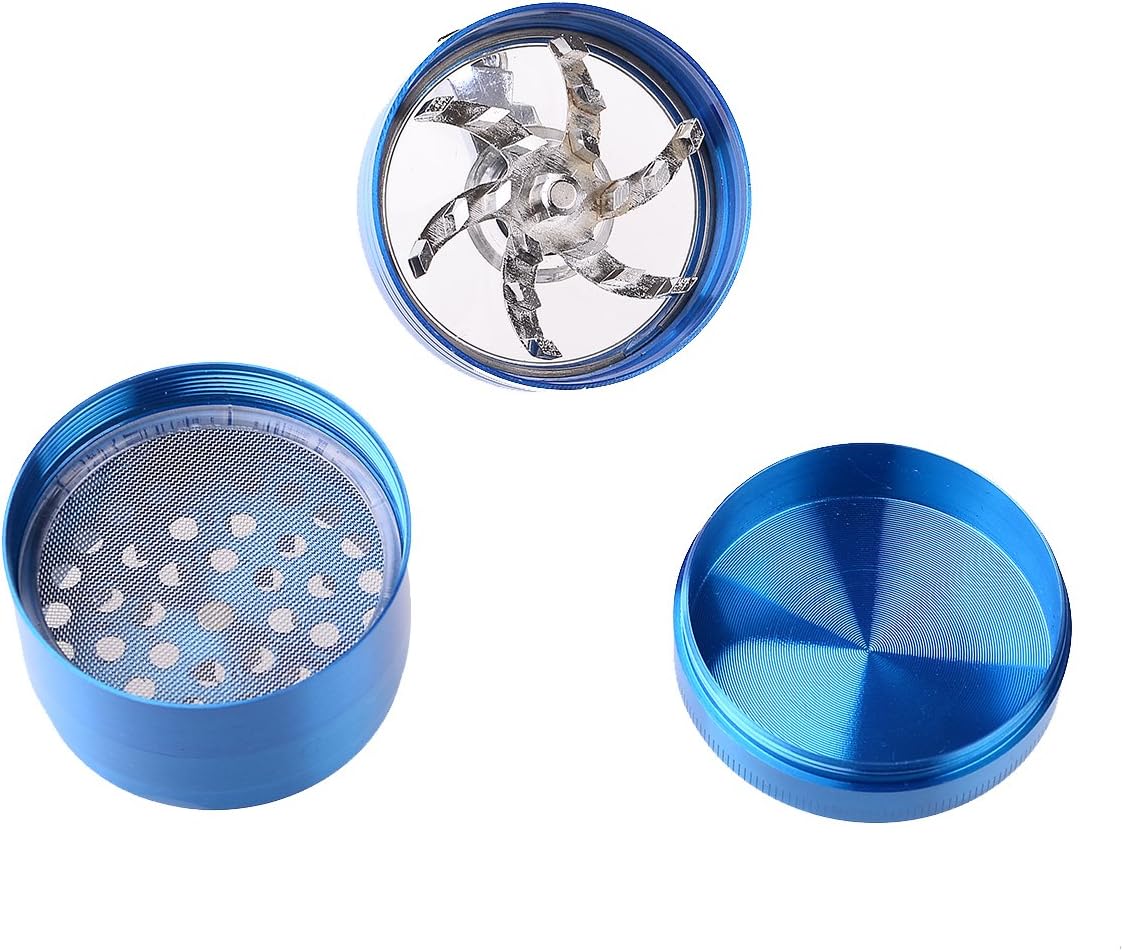 Kribee Premium Grinder 4 Pieces Zinc Alloy Hand Cranked Unbreakable Grinder for Herb