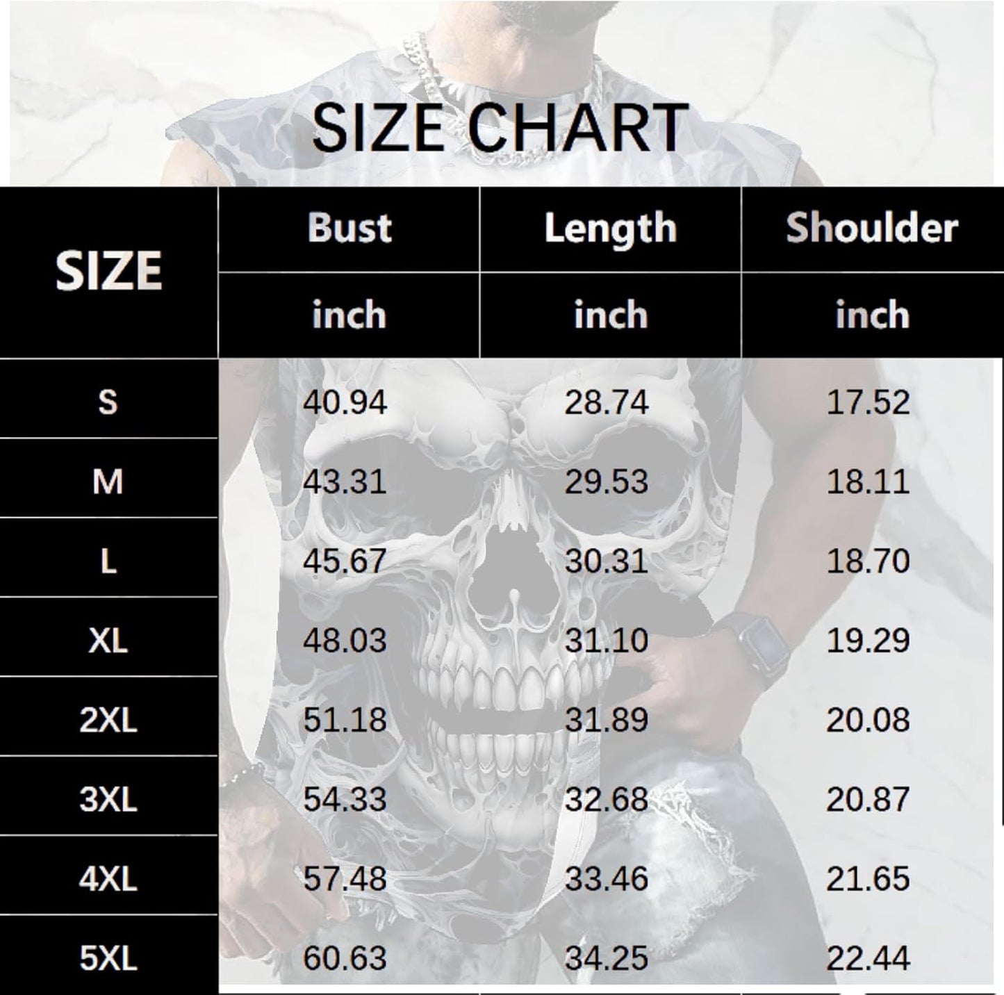 NAVARCH Men's Graphic Tank Tops Novelty Skull 3D Printed Muscle Casual Sleeveless T-Shirt Summer Quick Dry Crew Neck Tees,Skull Palm,S