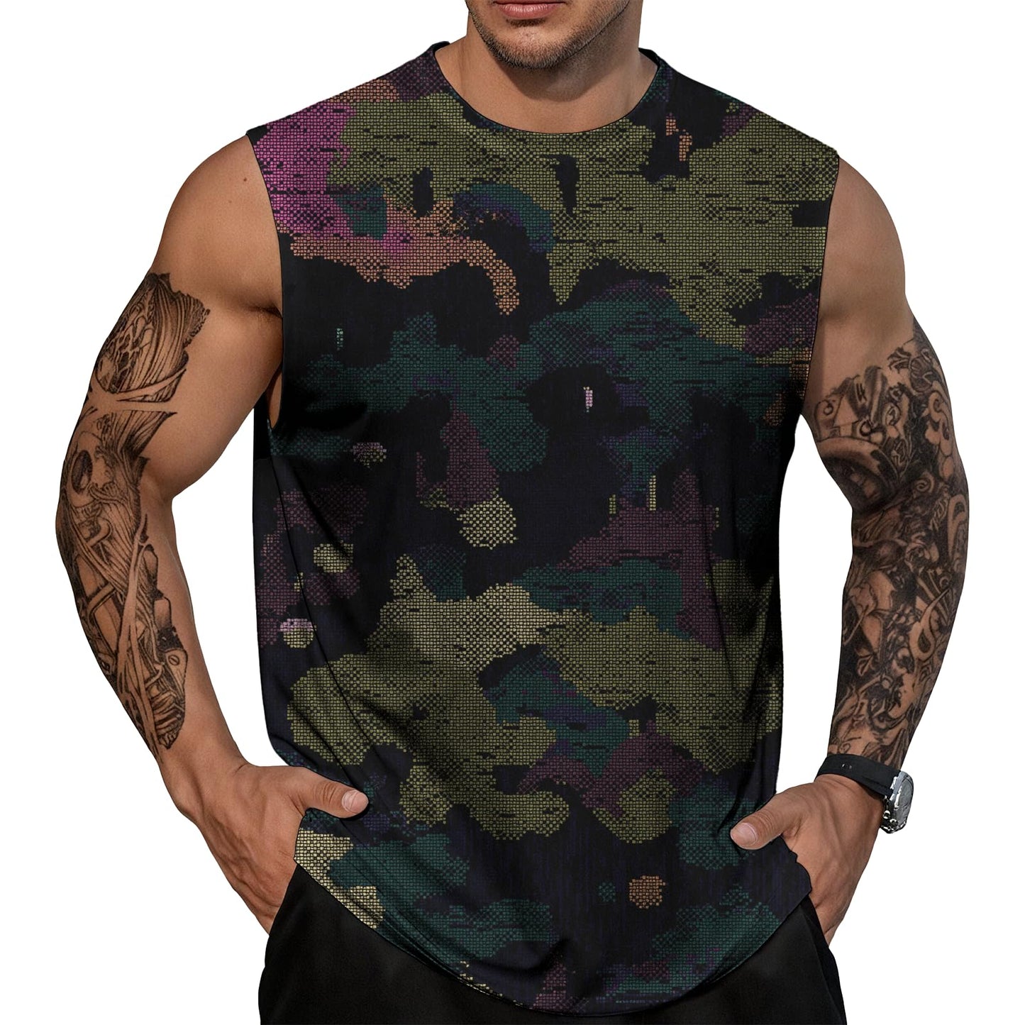 NAVARCH Mens Gym Tank Tops Breathable Skin-Friendly Sleeveless T Shirt Outwear Summer Clothes for Men Plus Size 2025