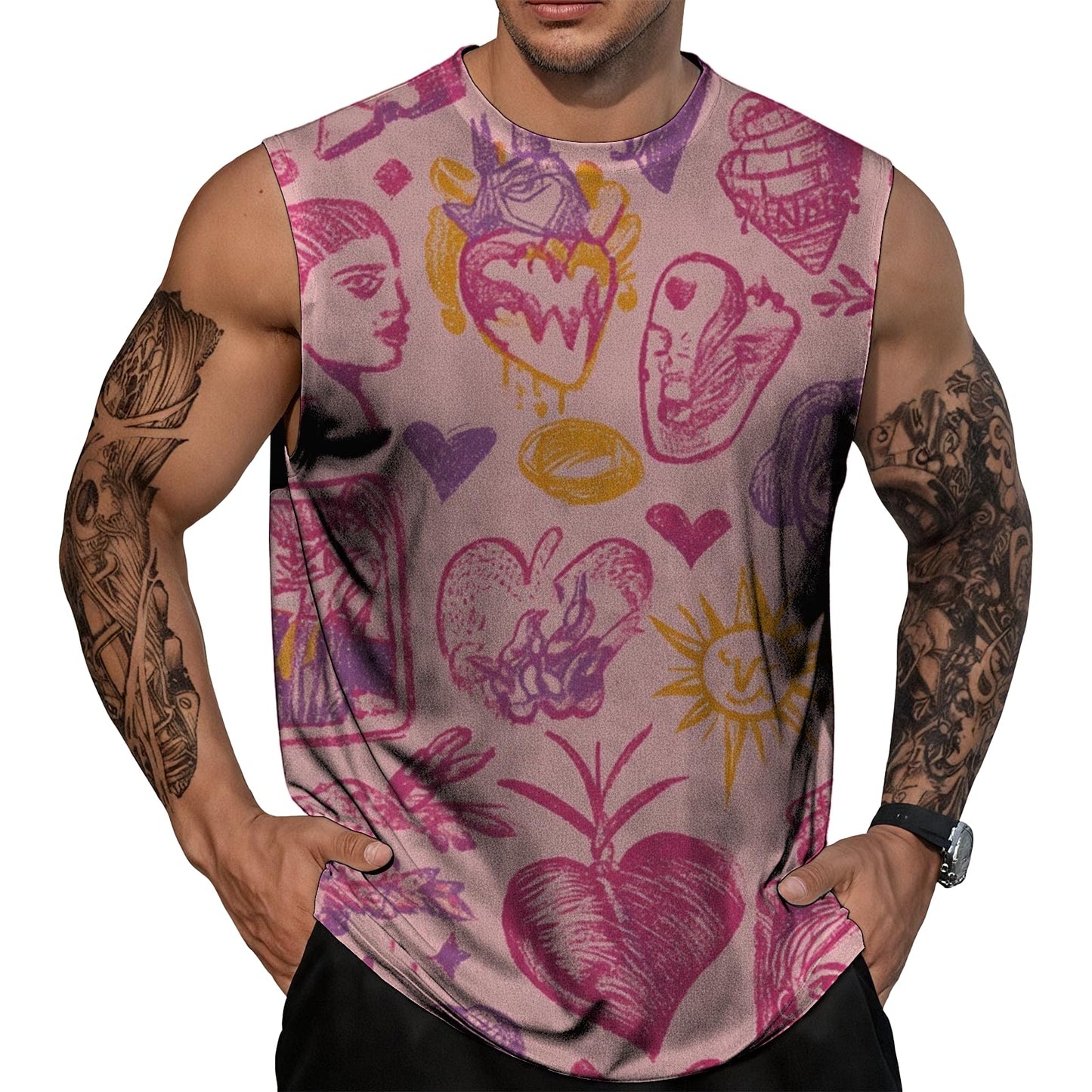 NAVARCH Mens Gym Tank Tops Breathable Skin-Friendly Sleeveless T Shirt Outwear Summer Clothes for Men Plus Size 2025
