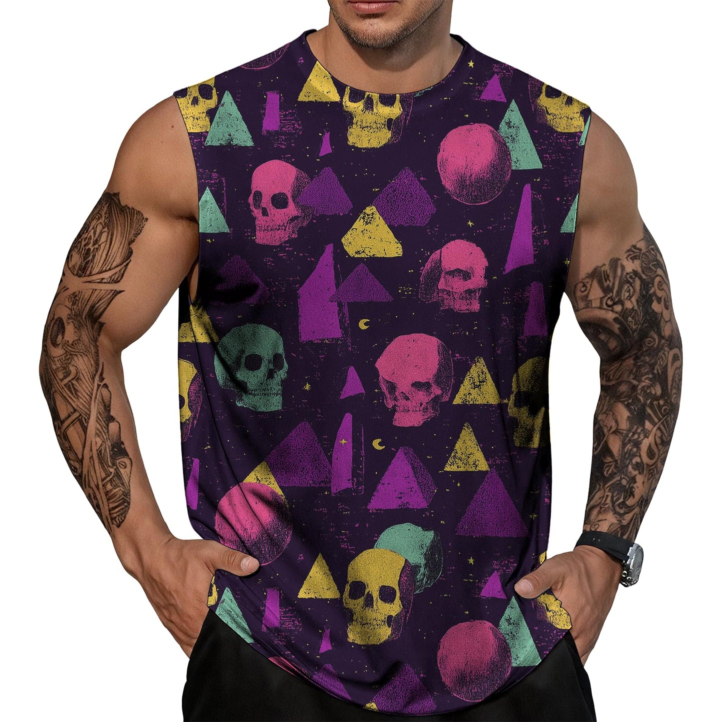 NAVARCH Mens Gym Tank Tops Breathable Skin-Friendly Sleeveless T Shirt Outwear Summer Clothes for Men Plus Size 2025