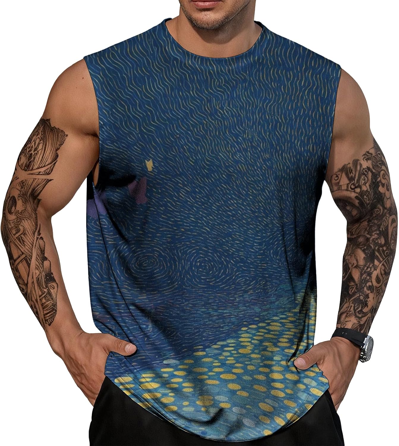 NAVARCH Mens Gym Tank Tops Breathable Skin-Friendly Sleeveless T Shirt Outwear Summer Clothes for Men Plus Size 2025