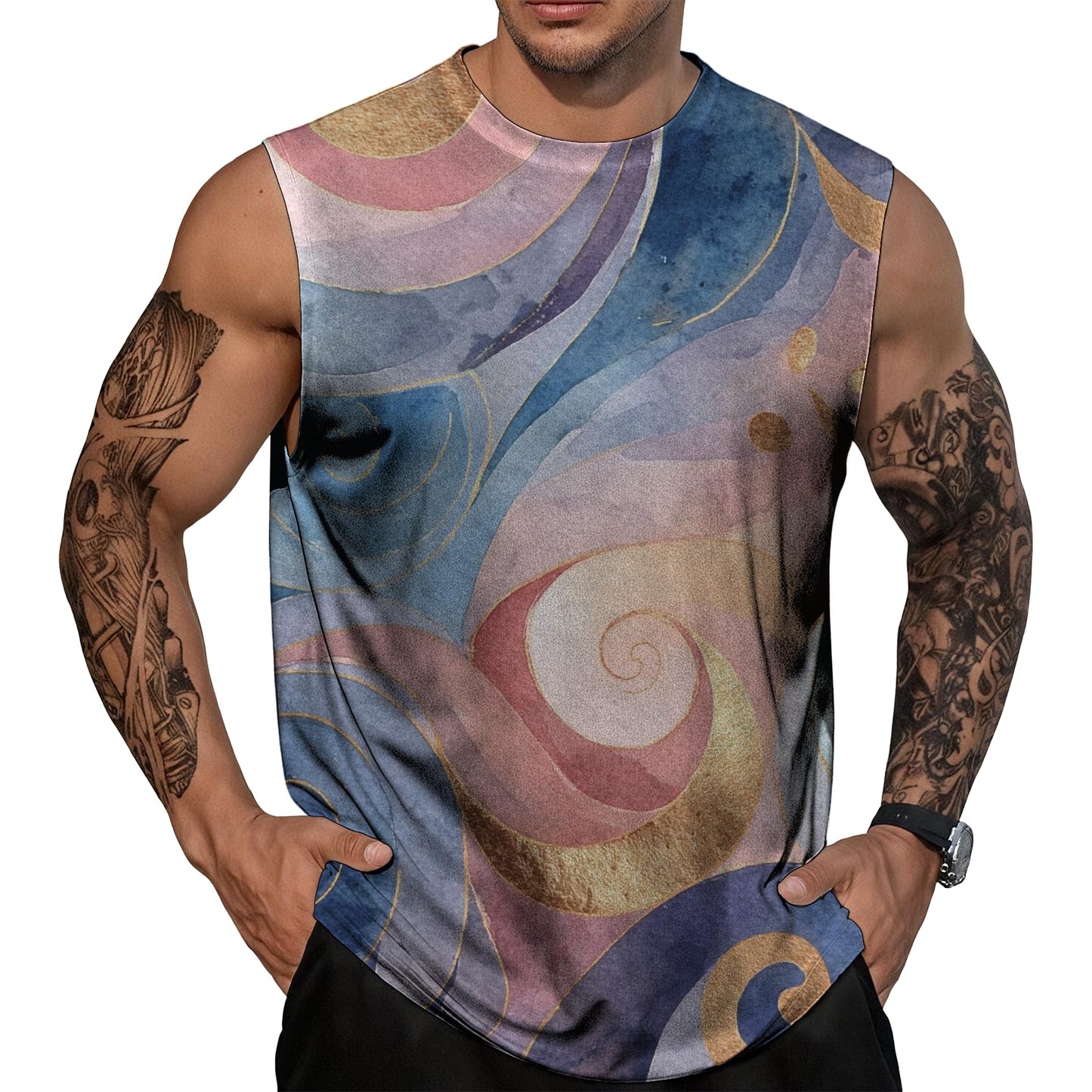 NAVARCH Mens Gym Tank Tops Breathable Skin-Friendly Sleeveless T Shirt Outwear Summer Clothes for Men Plus Size 2025