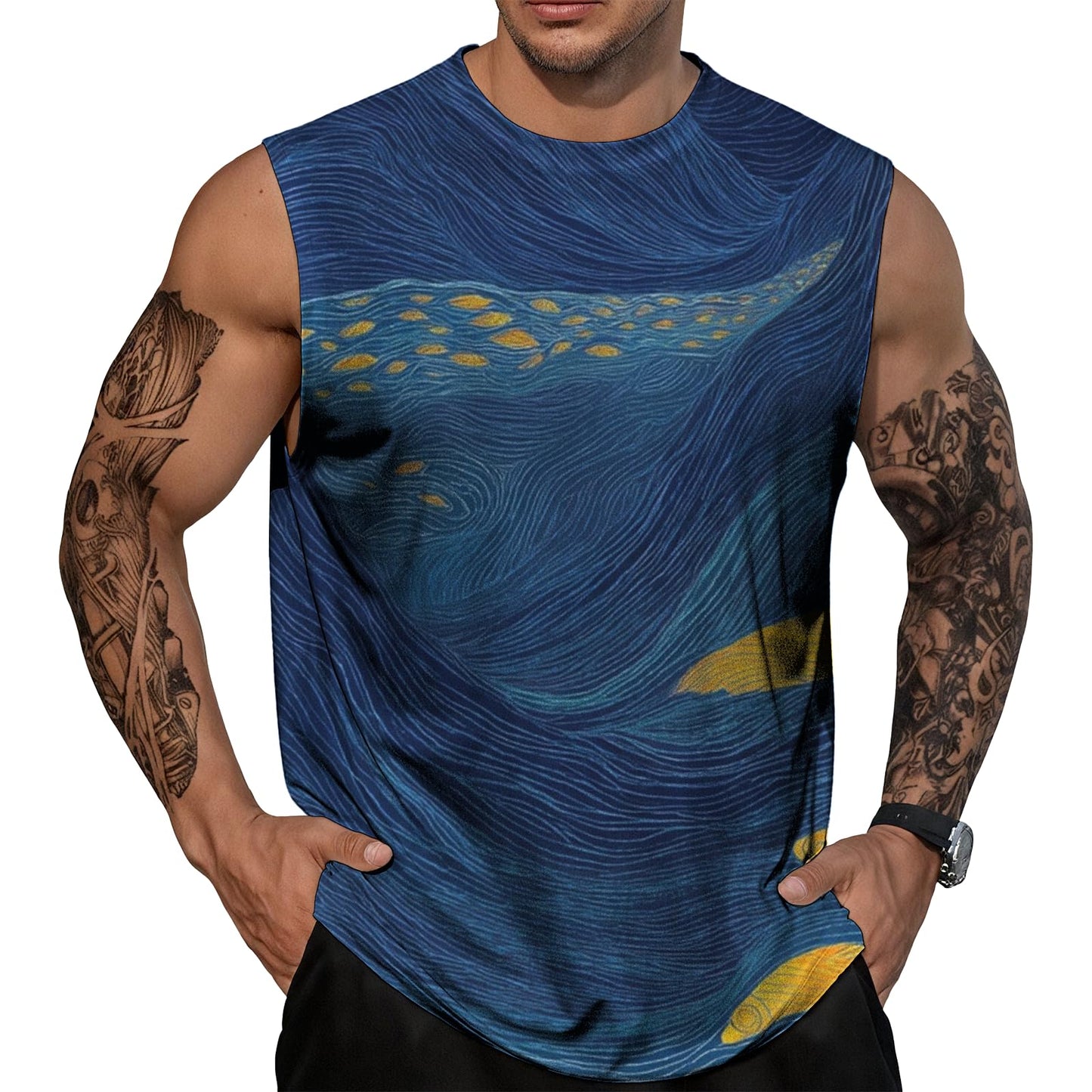 NAVARCH Mens Gym Tank Tops Breathable Skin-Friendly Sleeveless T Shirt Outwear Summer Clothes for Men Plus Size 2025