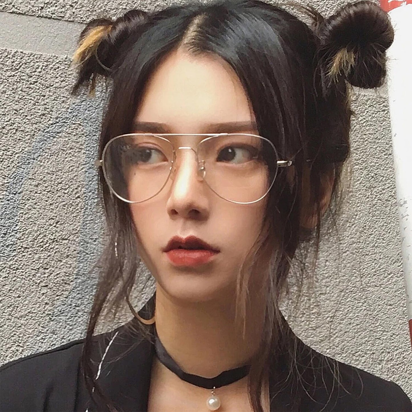 Embryform 2 Pieces Of Metal Glasses, Fashionable And Simple Eyeglasses Frame, Classic And Versatile Glasses
