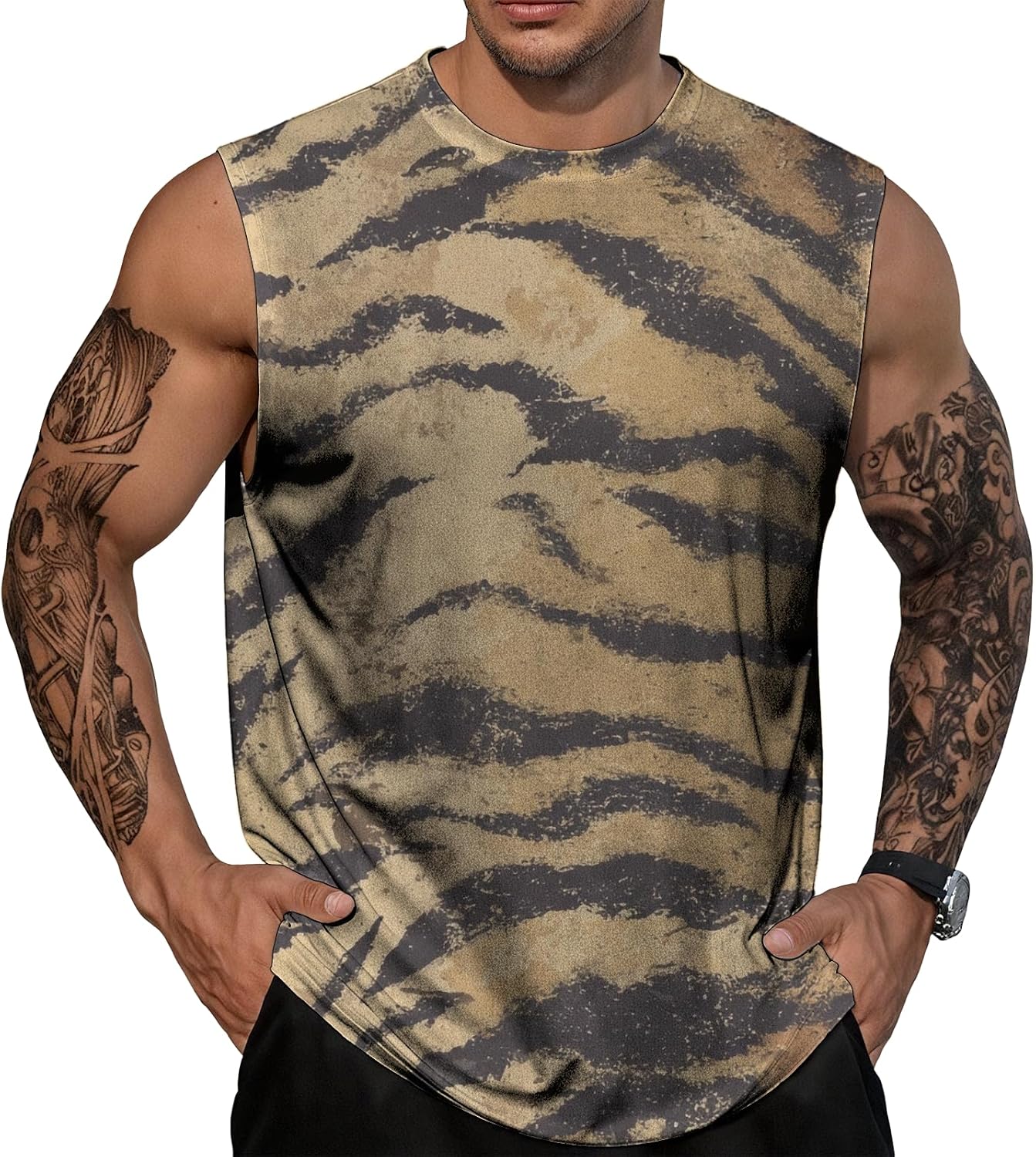 NAVARCH Mens Gym Tank Tops Breathable Skin-Friendly Sleeveless T Shirt Outwear Summer Clothes for Men Plus Size 2025