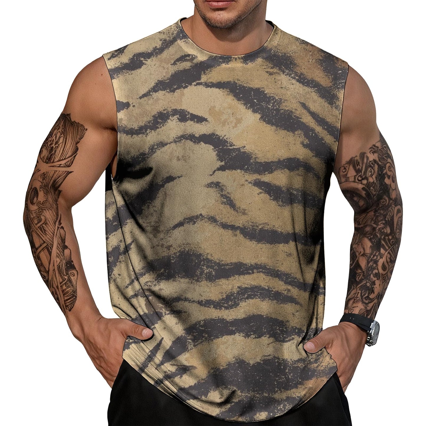 NAVARCH Mens Gym Tank Tops Breathable Skin-Friendly Sleeveless T Shirt Outwear Summer Clothes for Men Plus Size 2025