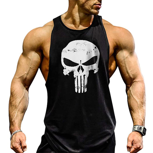 YEEHOO Men's Skull Gym Cotton Tank Tops